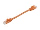 View product image Monoprice FLEXboot Cat5e Ethernet Patch Cable - Snagless RJ45, Stranded, 350MHz, UTP, Pure Bare Copper Wire, 24AWG, 0.5ft, Orange - image 2 of 2