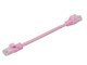 View product image Monoprice FLEXboot Cat6 Ethernet Patch Cable - Snagless RJ45, Stranded, 550MHz, UTP, Pure Bare Copper Wire, 24AWG, 0.5ft, Pink - image 2 of 2