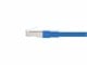 View product image Monoprice Cat6A 6in Blue Patch Cable, Double Shielded (S/FTP), 26AWG, 10G, Pure Bare Copper, Molded RJ45, Entegrade Series Ethernet Cable - image 2 of 2