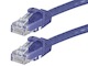 View product image Monoprice FLEXboot Cat6 Ethernet Patch Cable - Snagless RJ45, Stranded, 550MHz, UTP, Pure Bare Copper Wire, 24AWG, 100ft, Purple - image 1 of 2