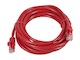 View product image Monoprice FLEXboot Cat5e Ethernet Patch Cable - Snagless RJ45, Stranded, 350MHz, UTP, Pure Bare Copper Wire, 24AWG, 14ft, Red - image 2 of 2