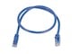 View product image Monoprice Cat6 1ft Blue Patch Cable, UTP, 24AWG, 550MHz, Pure Bare Copper, Snagless RJ45, Flexboot Series Ethernet Cable - image 2 of 2