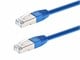 View product image Monoprice Cat6A 1ft Blue Patch Cable,  Double Shielded (S/FTP), 26AWG, 10G, Pure Bare Copper, Molded RJ45, Entegrade Series Ethernet Cable - image 1 of 2
