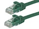 View product image Monoprice FLEXboot Cat5e Ethernet Patch Cable - Snagless RJ45, Stranded, 350MHz, UTP, Pure Bare Copper Wire, 24AWG, 30ft, Green - image 1 of 2