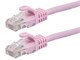 View product image Monoprice FLEXboot Cat5e Ethernet Patch Cable - Snagless RJ45, Stranded, 350MHz, UTP, Pure Bare Copper Wire, 24AWG, 30ft, Pink - image 1 of 1