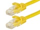 View product image Monoprice FLEXboot Cat5e Ethernet Patch Cable - Snagless RJ45, Stranded, 350MHz, UTP, Pure Bare Copper Wire, 24AWG, 50ft, Yellow - image 1 of 2
