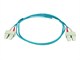 View product image Monoprice OM3 Fiber Optic Cable - SC/SC, UL, 50/125 Type, Multi-Mode, 10GB, Aqua, 20m, Corning - image 2 of 2