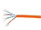 View product image Monoprice Cat6 Ethernet Bulk Cable - Stranded, 550MHz, UTP, CM, Pure Bare Copper Wire, 24AWG, No Logo, 1000ft, Orange - image 1 of 1