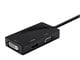 View product image Monoprice DisplayPort 1.2a to 4K HDMI, Dual Link DVI, and VGA Passive Adapter, Black - image 3 of 4