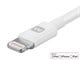 View product image Monoprice Essential Apple MFi Certified Lightning to USB Type-A Charging Cable - 6in, White - image 3 of 6