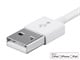 View product image Monoprice Essential Apple MFi Certified Lightning to USB Type-A Charging Cable - 6in, White - image 4 of 6