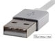 View product image Monoprice Cabernet Series Apple MFi Certified Flat Lightning to USB Charge and Sync Cable, 6in White - image 4 of 6