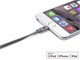View product image Monoprice Premium Flat Apple MFi Certified Lightning to USB Type-A Charging Cable - 3ft, Black - image 6 of 6