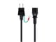 View product image Monoprice Power Cord - JIS 8303 (Japan) to IEC 60320 C13, 18AWG, Black, 6ft - image 2 of 6