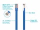 View product image Monoprice Cat5e 3ft Blue Patch Cable, UTP, 24AWG, 350MHz, Pure Bare Copper, RJ45, Zeroboot Series Ethernet Cable - image 3 of 3