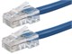 View product image Monoprice Cat5 10ft Blue Patch Cable, UTP, 24AWG, 350MHz, Pure Bare Copper, RJ45, Zeroboot Series Ethernet Cable - image 1 of 3
