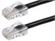 View product image Monoprice Cat6 6in Black Patch Cable, UTP, 24AWG, 550MHz, Pure Bare Copper, RJ45, Zeroboot Series Ethernet Cable - image 1 of 2