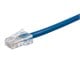View product image Monoprice Cat6 1ft Blue Patch Cable, UTP, 24AWG, 550MHz, Pure Bare Copper, RJ45, Zeroboot Series Ethernet Cable - image 2 of 2