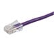 View product image Monoprice ZEROboot Cat6 Ethernet Patch Cable - RJ45, Stranded, 550MHz, UTP, Pure Bare Copper Wire, 24AWG, 1ft, Purple - image 2 of 2