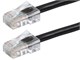 View product image Monoprice Cat6 7ft Black Patch Cable, UTP, 24AWG, 550MHz, Pure Bare Copper, RJ45, Zeroboot Series Ethernet Cable - image 1 of 2