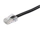 View product image Monoprice Cat6 7ft Black Patch Cable, UTP, 24AWG, 550MHz, Pure Bare Copper, RJ45, Zeroboot Series Ethernet Cable - image 2 of 2
