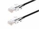 View product image Monoprice SlimRun Cat6 Ethernet Patch Cable, Snagless RJ45, Stranded, 550MHz, UTP, Pure Bare Copper Wire, 28AWG, 1ft, Black - image 1 of 5
