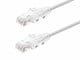 View product image Monoprice SlimRun Cat6 Ethernet Patch Cable, Snagless RJ45, Stranded, 550MHz, UTP, Pure Bare Copper Wire, 28AWG, 1ft, White - image 1 of 5