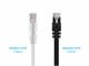 View product image Monoprice SlimRun Cat6 Ethernet Patch Cable, Snagless RJ45, Stranded, 550MHz, UTP, Pure Bare Copper Wire, 28AWG, 1ft, White - image 2 of 5