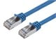 View product image Monoprice Cat7 1ft Blue Patch Cable,  Double Shielded (S/FTP), 26AWG, 10G, Pure Bare Copper, Snagless RJ45, Entegrade Series Ethernet Cable - image 1 of 6
