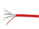 View product image Monoprice Cat5e Ethernet Bulk Cable - Solid, 350MHz, UTP, CMP, Plenum, Pure Bare Copper Wire, 24AWG, No Logo, 1000ft, Red, (UL)(TAA) - image 1 of 1