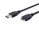 View product image Monoprice Select Series USB 3.0 Type-A to Micro Type-B Cable, Black, 6ft - image 2 of 6