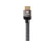 View product image Monoprice 4K Braided High Speed HDMI Cable 20ft - CL3 In Wall Rated 18Gbps Active Gray - image 3 of 6