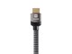 View product image Monoprice 4K Braided High Speed HDMI Cable 25ft - CL3 In Wall Rated 18Gbps Active Gray - image 3 of 6
