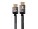 View product image Monoprice 4K Braided High Speed HDMI Cable 60ft - CL3 In Wall Rated 18Gbps Active Gray - image 1 of 6