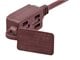 View product image Monoprice 6ft 16AWG 3-Outlet Polarized NEMA 1-15 Indoor Extension Cord, 13A/1625W, Brown - image 3 of 6