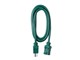 View product image Monoprice Outdoor Extension Cord - NEMA 5-15P to NEMA 5-15R, 16AWG, 13A/1625W, SJTW, Green, 6ft - image 1 of 3