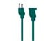 View product image Monoprice Outdoor Extension Cord - NEMA 5-15P to NEMA 5-15R, 16AWG, 13A/1625W, SJTW, Green, 12ft - image 2 of 3
