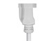 View product image Monoprice Outdoor Extension Cord - NEMA 5-15P to NEMA 5-15R, 16AWG, 13A/1625W, SJTW, White, 35ft - image 6 of 6