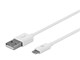 View product image Monoprice Select Series USB-A to Micro B Cable, 2.4A, 22/30AWG, White, 0.5ft - image 2 of 6