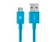 View product image Monoprice Select Series USB-A to Micro B Cable, 2.4A, 22/30AWG, Blue, 3ft - image 1 of 5