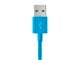 View product image Monoprice Select Series USB-A to Micro B Cable, 2.4A, 22/30AWG, Blue, 3ft - image 3 of 5