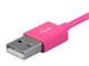 View product image Monoprice Select Series USB-A to Micro B Cable, 2.4A, 22/30AWG, Pink, 10ft - image 4 of 6