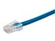 View product image Monoprice Cat5 1ft Blue Patch Cable, UTP, 24AWG, 350MHz, Pure Bare Copper, RJ45, Zeroboot Series Ethernet Cable - image 2 of 2