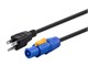View product image Stage Right by Monoprice 16 AWG NEMA 5-15P to powerCON Connector 1.5FT - image 1 of 6