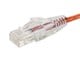 View product image Monoprice SlimRun Cat6 Ethernet Patch Cable, Snagless RJ45, Stranded, 550MHz, UTP, Pure Bare Copper Wire, 28AWG, 1ft, Orange - image 3 of 4
