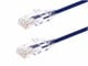 View product image Monoprice SlimRun Cat6 Ethernet Patch Cable, Snagless RJ45, Stranded, 550MHz, UTP, Pure Bare Copper Wire, 28AWG, 2ft, Purple - image 1 of 4