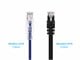 View product image Monoprice SlimRun Cat6 Ethernet Patch Cable, Snagless RJ45, Stranded, 550MHz, UTP, Pure Bare Copper Wire, 28AWG, 2ft, Purple - image 2 of 4