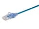 View product image Monoprice Cat6A 7ft Blue 5-Pk Patch Cable, UTP, 30AWG, 10G, Pure Bare Copper, Snagless RJ45, SlimRun Series Ethernet Cable - image 2 of 5