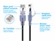 View product image Monoprice Cat6A 1ft Black 10-Pk Patch Cable, UTP, 30AWG, 10G, Pure Bare Copper, Snagless RJ45, SlimRun Series Ethernet Cable - image 3 of 6