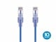 View product image Monoprice Cat6A 1ft Blue 10-Pk Patch Cable,  UTP, 30AWG, 10G, Pure Bare Copper, Snagless RJ45, SlimRun Series Ethernet Cable - image 1 of 5